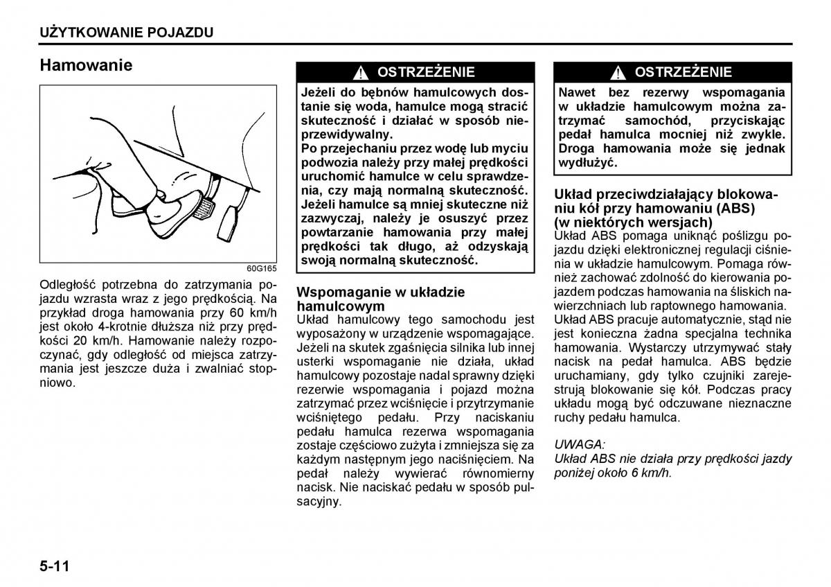 Suzuki Grand Vitara I 1 instrukcja / page 124