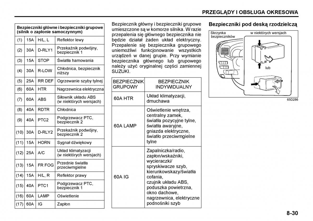 Suzuki Grand Vitara I 1 instrukcja / page 177