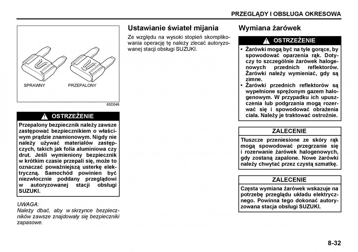 Suzuki Grand Vitara I 1 instrukcja / page 179