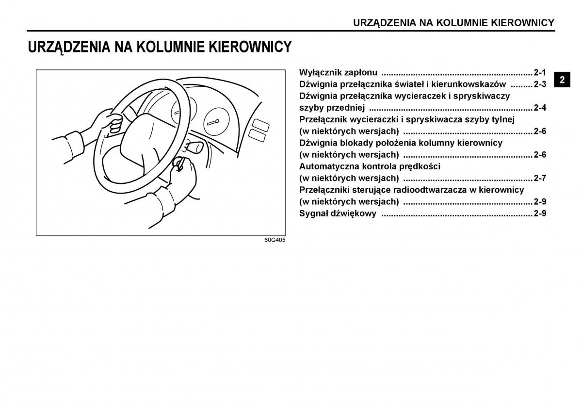 Suzuki Grand Vitara I 1 instrukcja / page 47