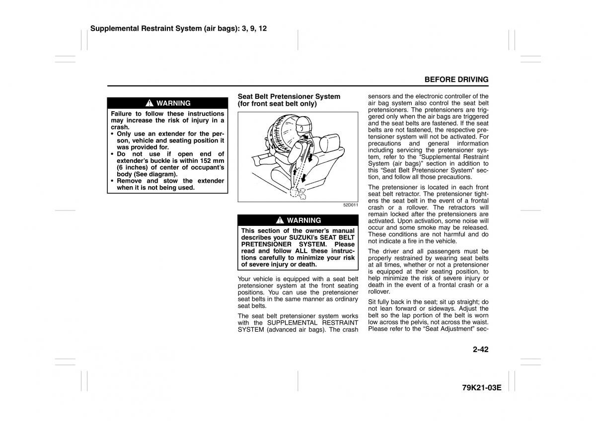 Suzuki Grand Vitara II 2 owners manual / page 59