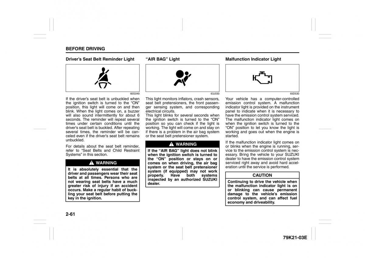 Suzuki Grand Vitara II 2 owners manual / page 78