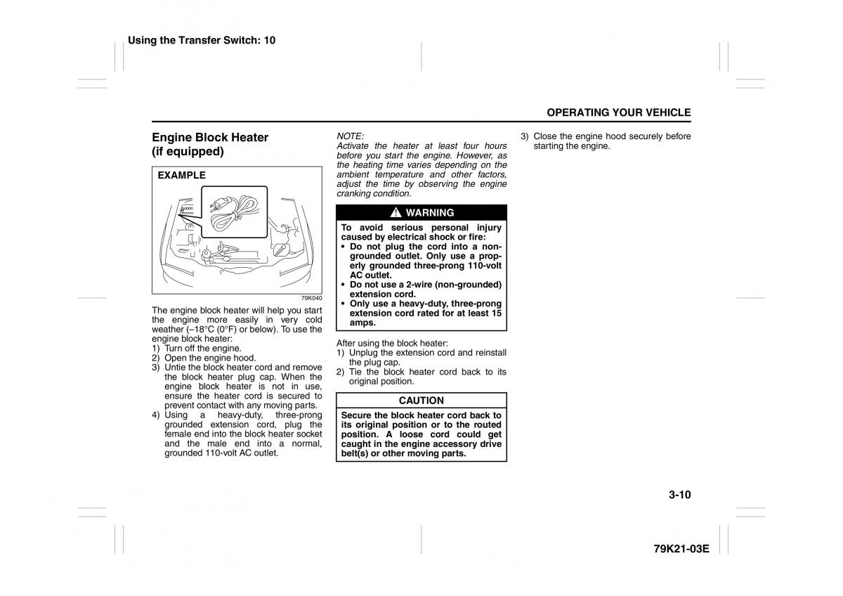 Suzuki Grand Vitara II 2 owners manual / page 111