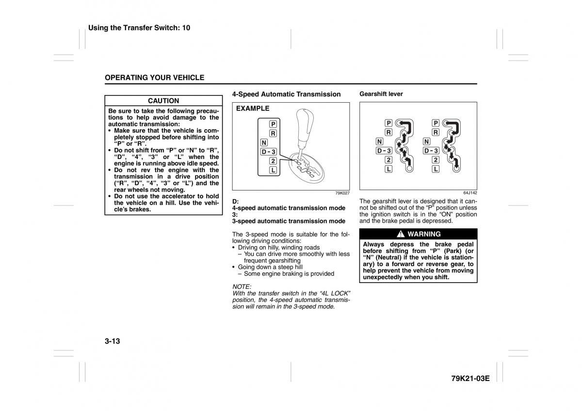 Suzuki Grand Vitara II 2 owners manual / page 114