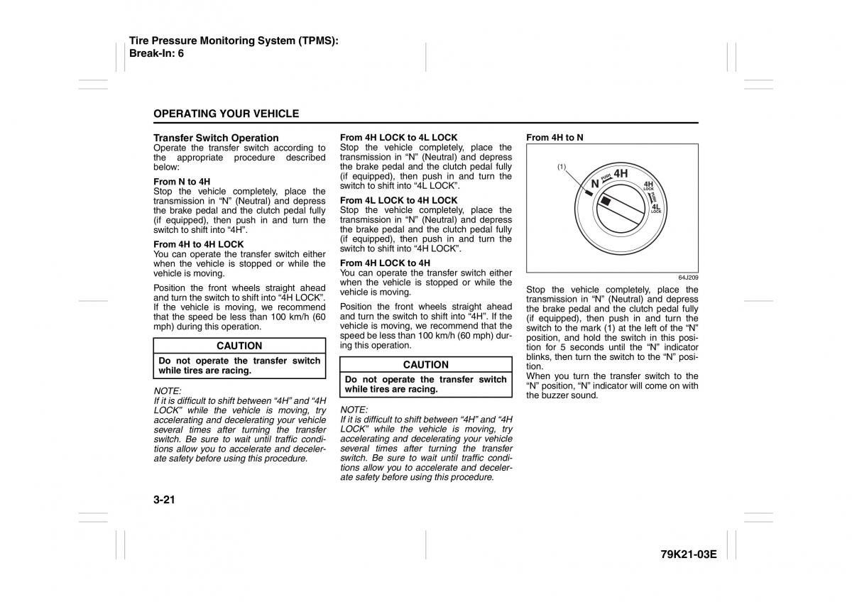 Suzuki Grand Vitara II 2 owners manual / page 122