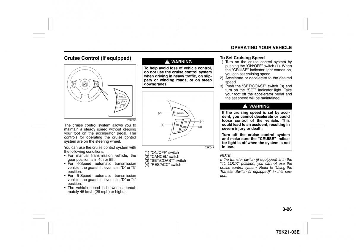 Suzuki Grand Vitara II 2 owners manual / page 127