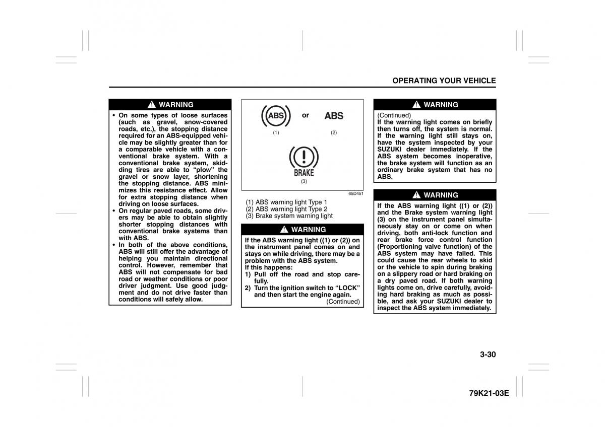 Suzuki Grand Vitara II 2 owners manual / page 131