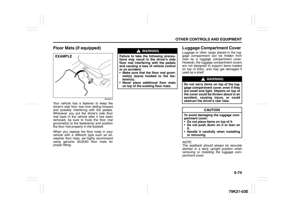 Suzuki Grand Vitara II 2 owners manual / page 227