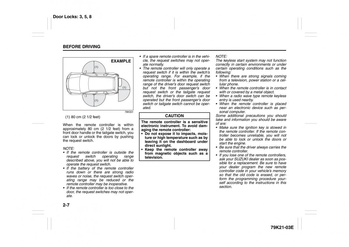 manual  Suzuki Grand Vitara II 2 owners manual / page 24