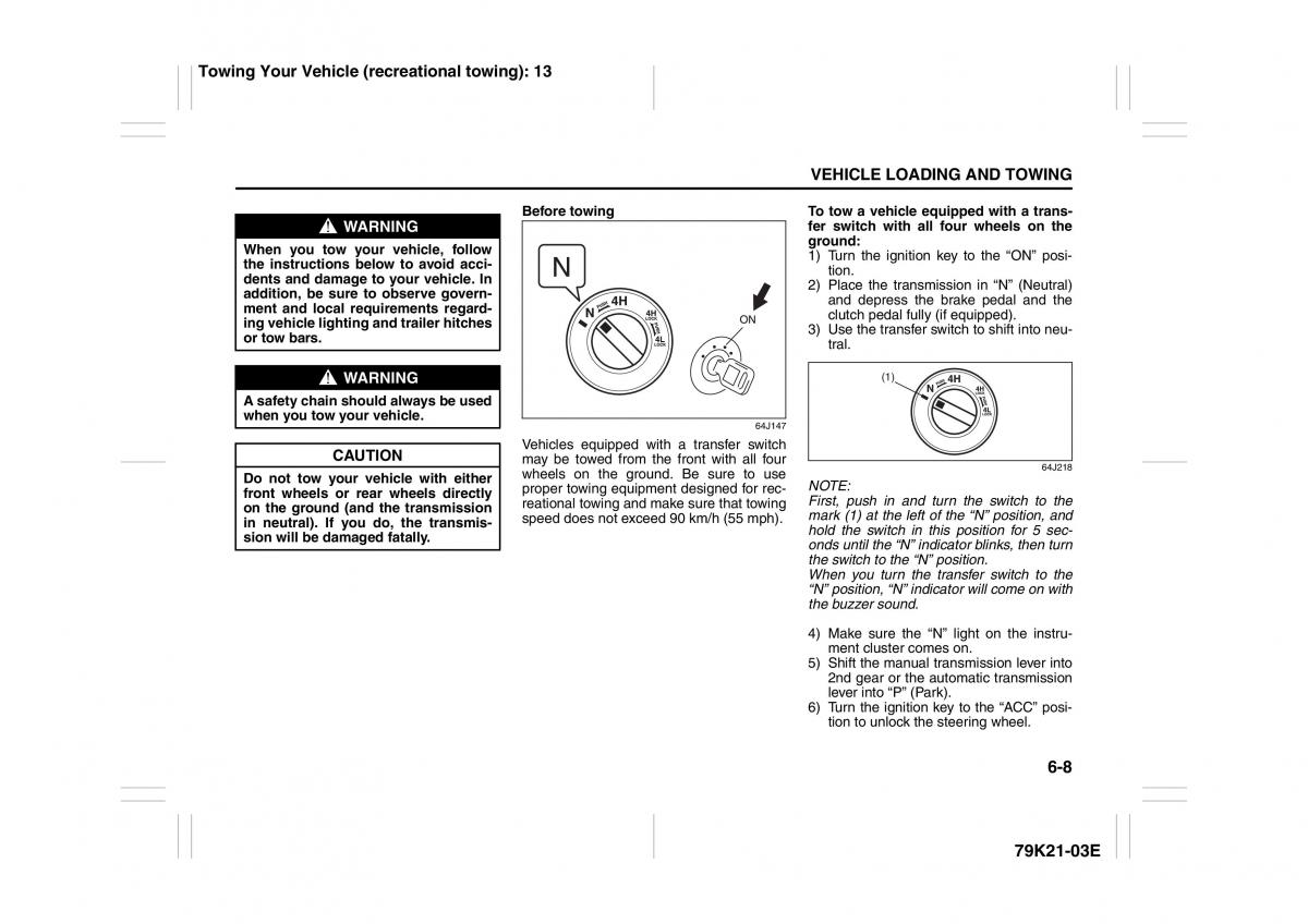 Suzuki Grand Vitara II 2 owners manual / page 245