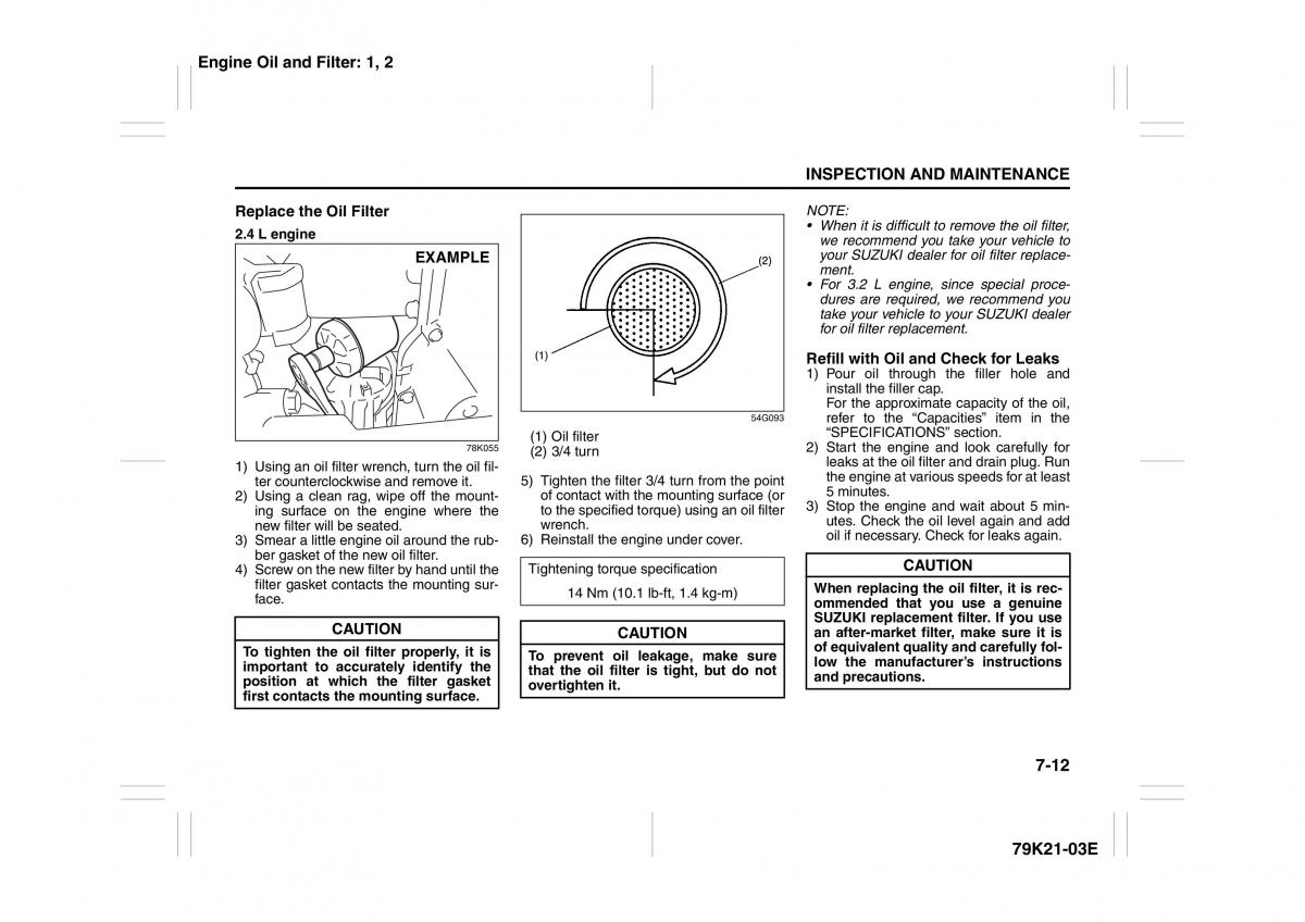 Suzuki Grand Vitara II 2 owners manual / page 261