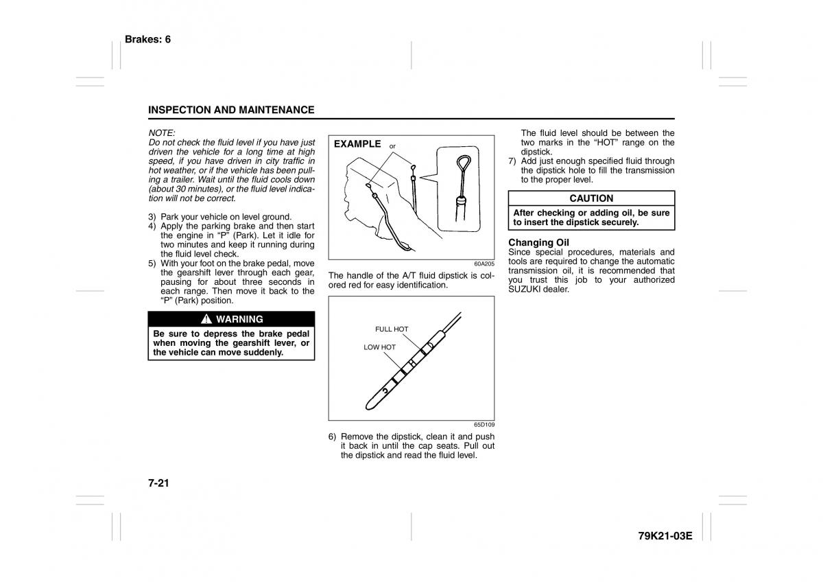 Suzuki Grand Vitara II 2 owners manual / page 270