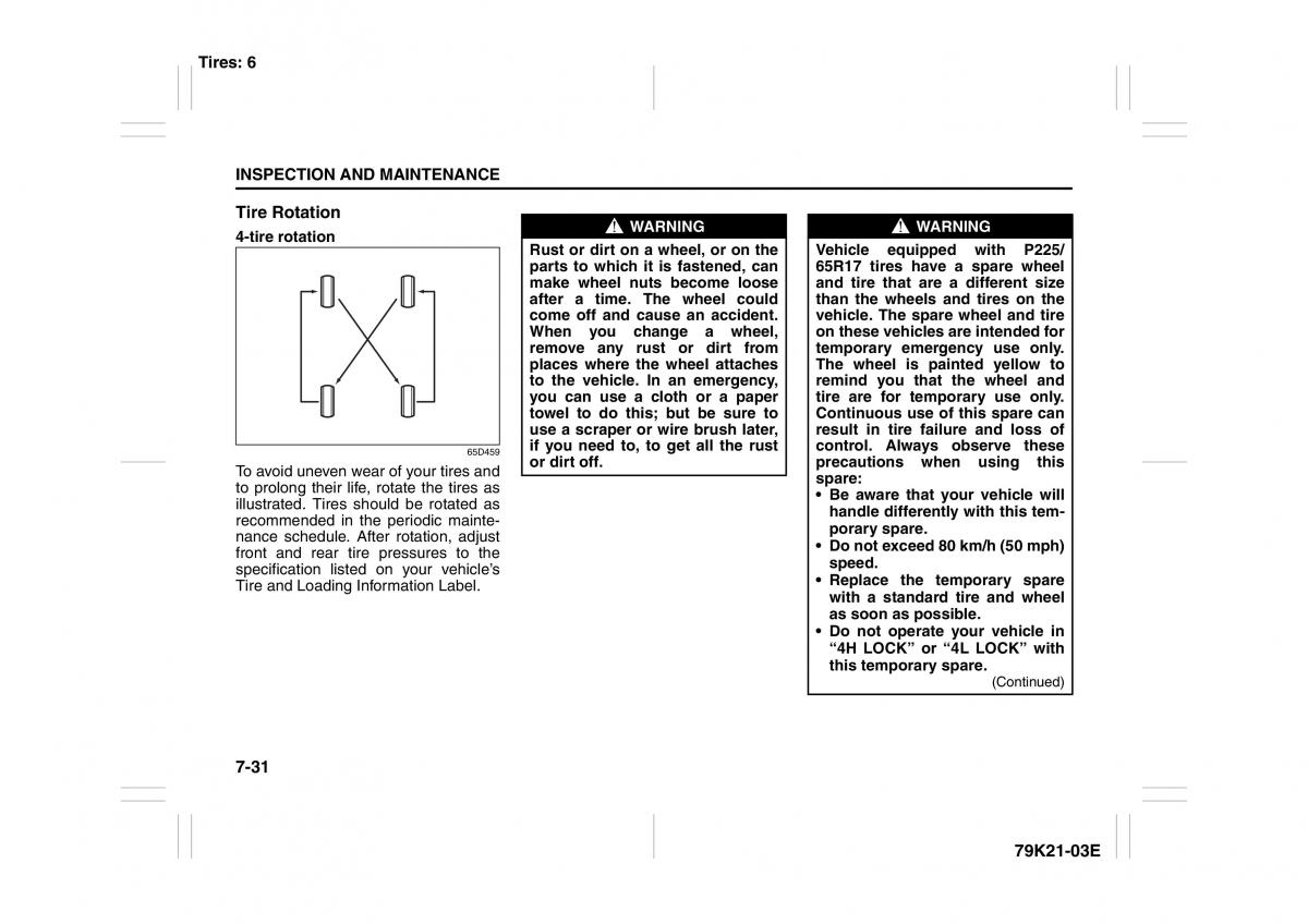 Suzuki Grand Vitara II 2 owners manual / page 280