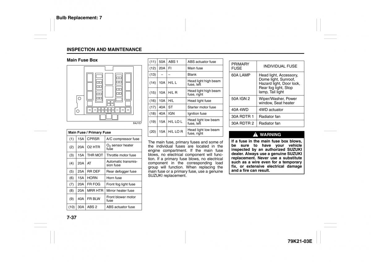 Suzuki Grand Vitara II 2 owners manual / page 286