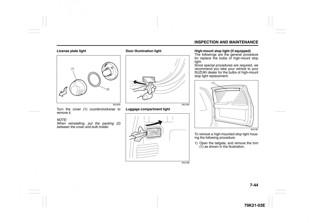 Suzuki Grand Vitara II 2 owners manual / page 293