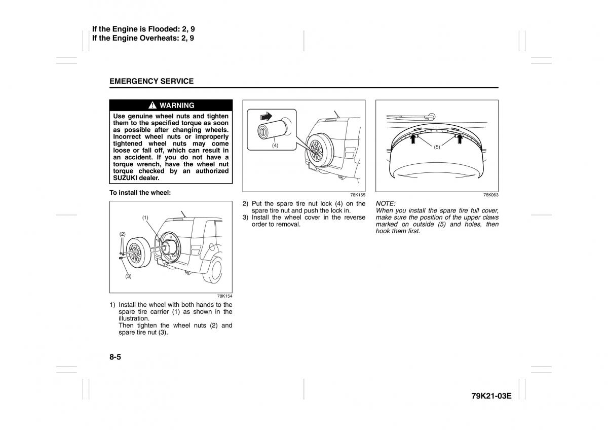 Suzuki Grand Vitara II 2 owners manual / page 304