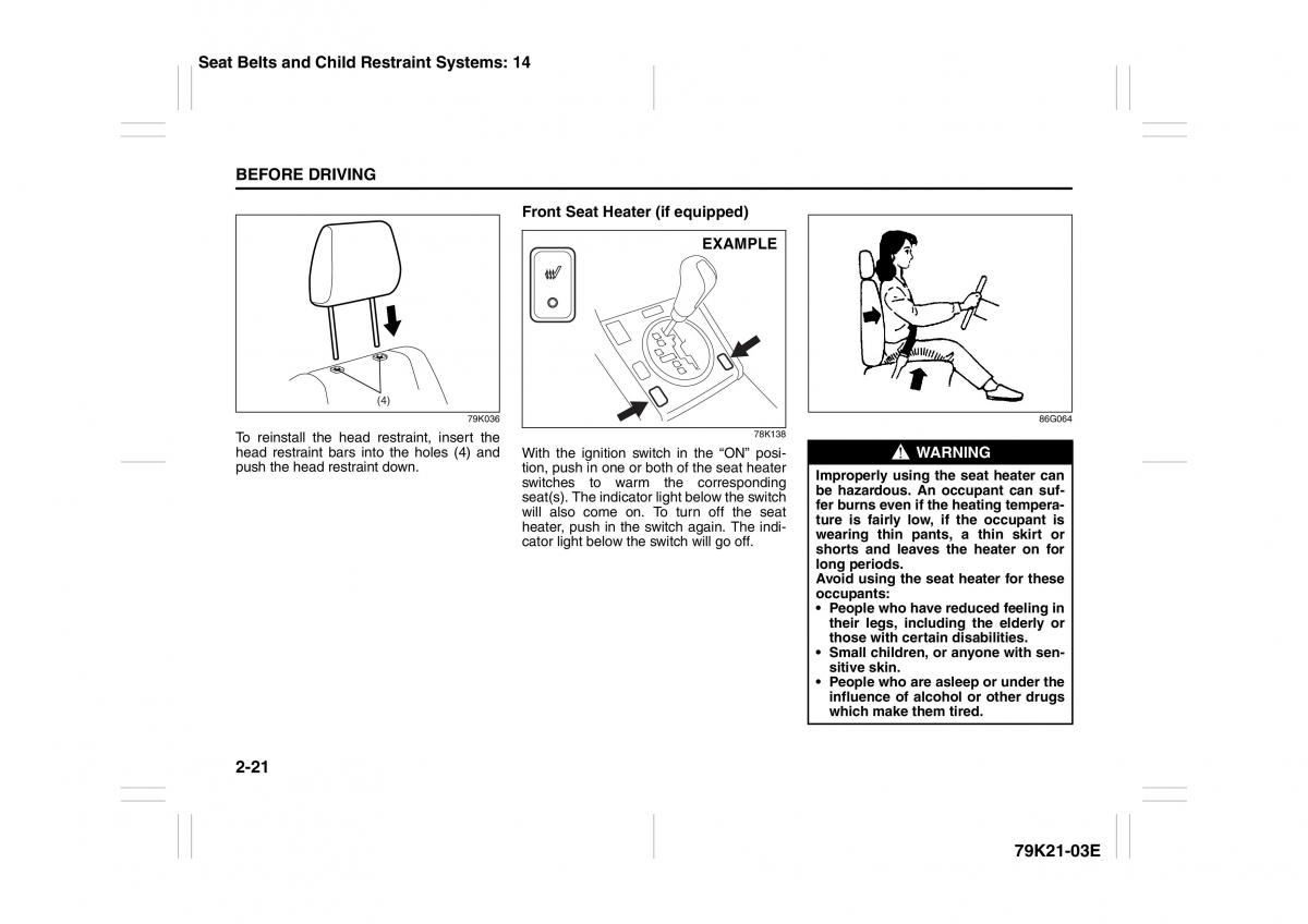 Suzuki Grand Vitara II 2 owners manual / page 38