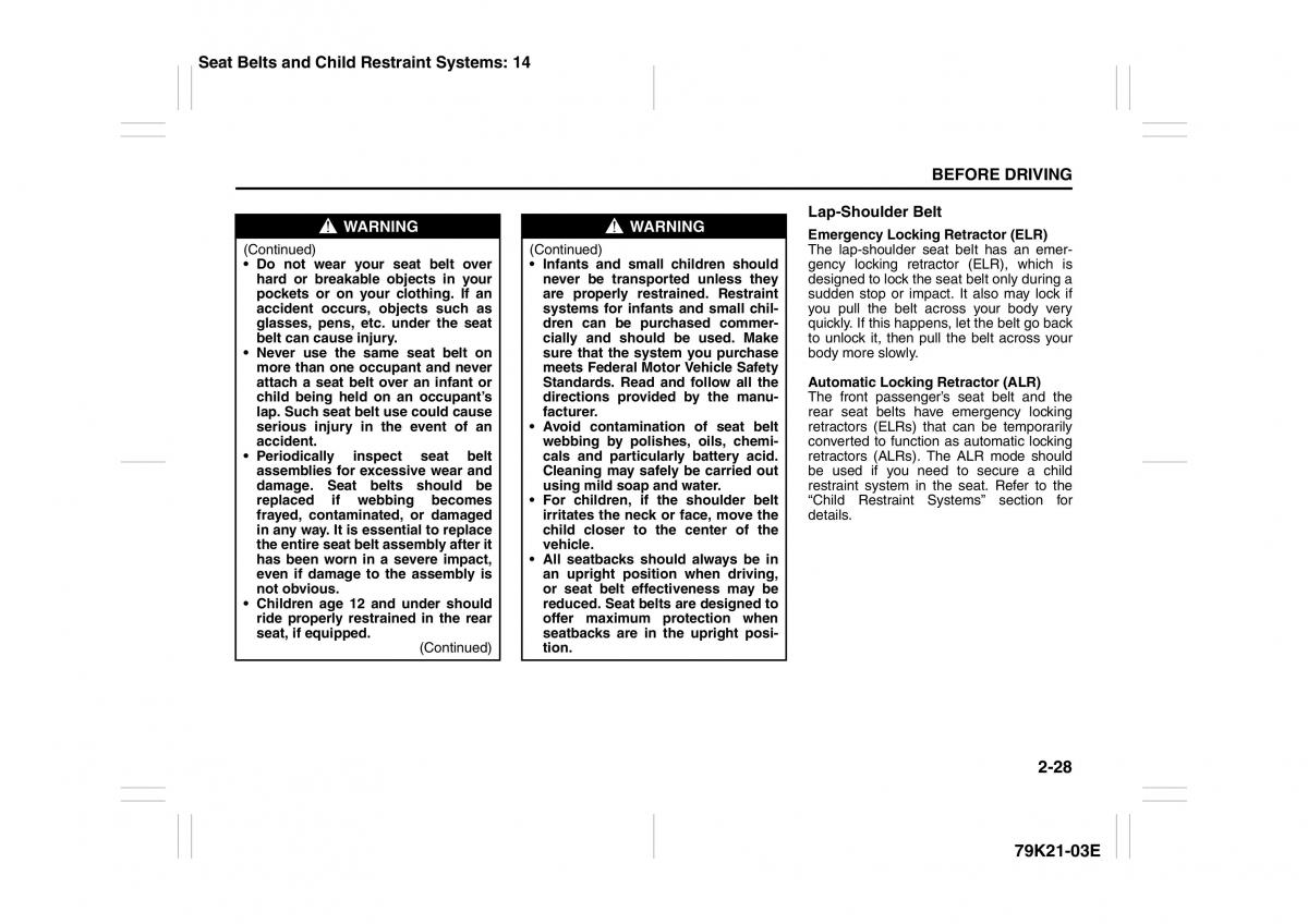 Suzuki Grand Vitara II 2 owners manual / page 45