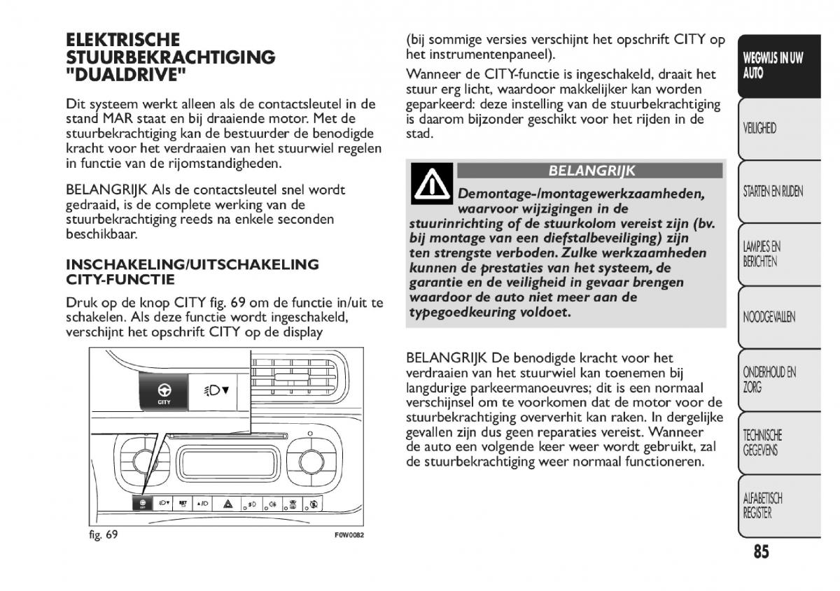 Fiat Panda III 3 handleiding / page 91