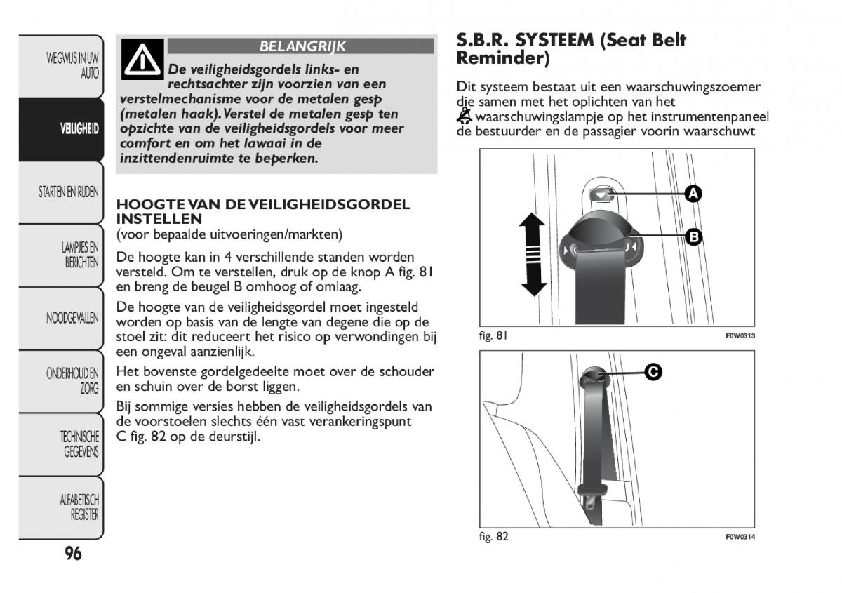 Fiat Panda III 3 handleiding / page 102