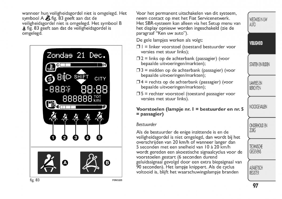 Fiat Panda III 3 handleiding / page 103