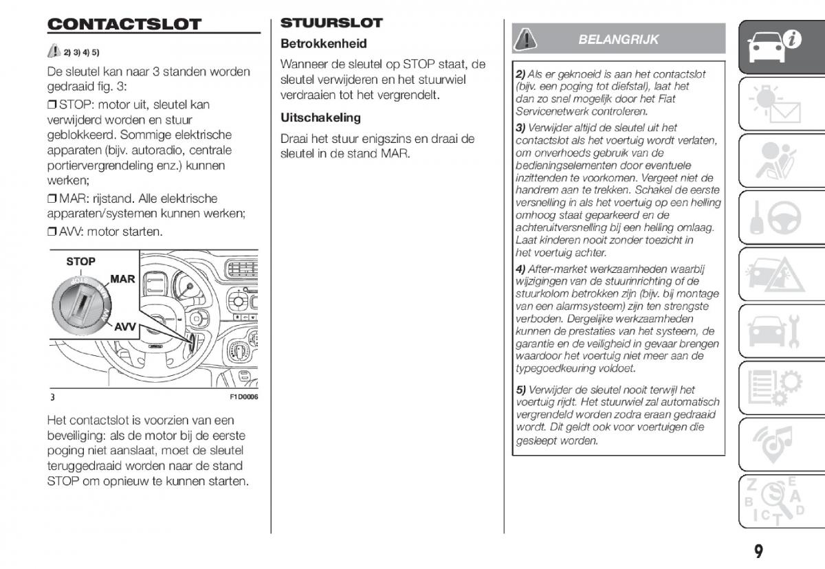 Fiat Panda III 3 handleiding / page 11