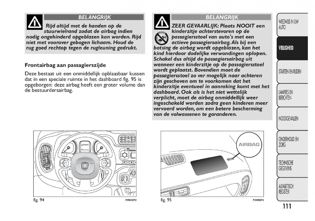 Fiat Panda III 3 handleiding / page 117