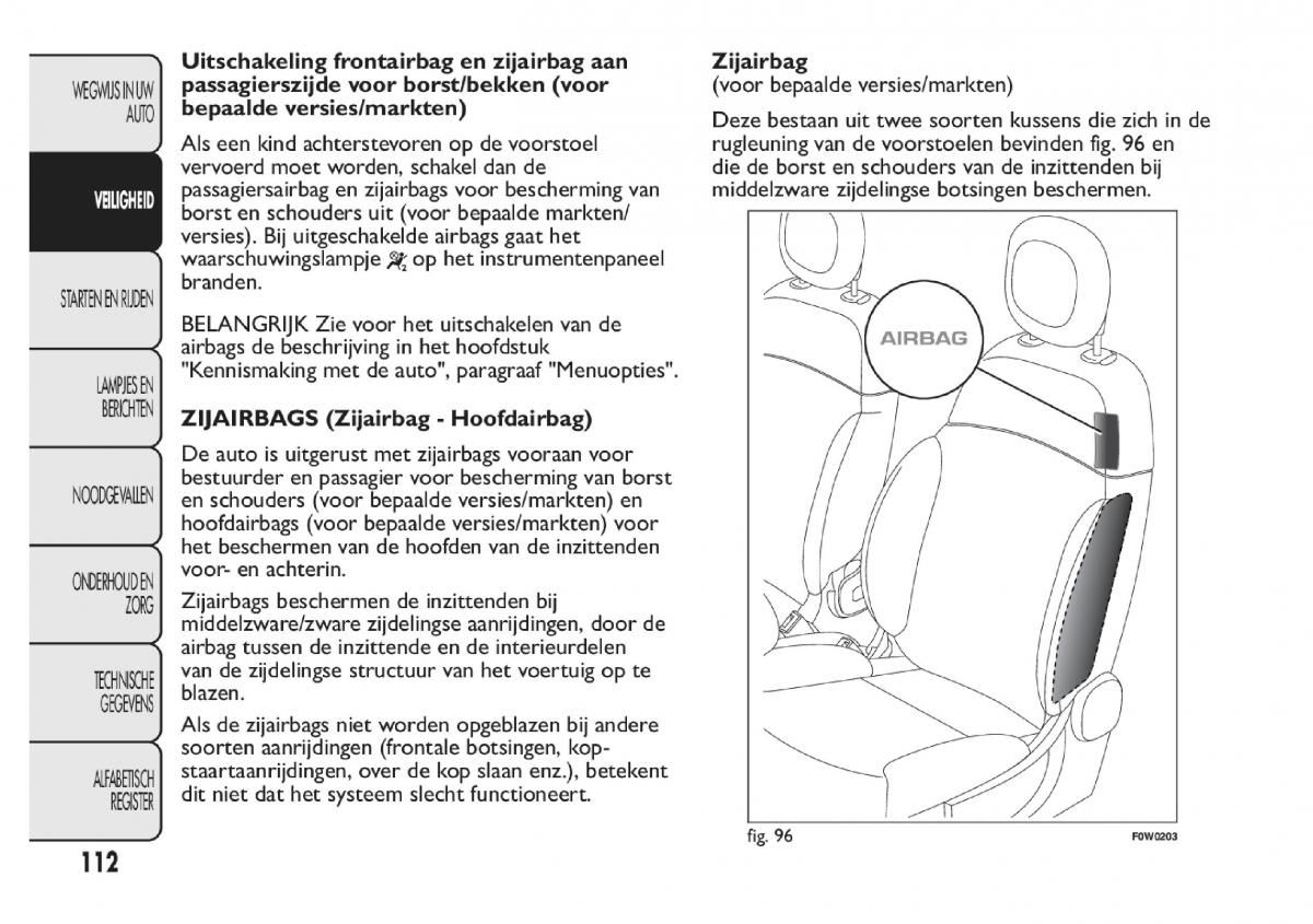 Fiat Panda III 3 handleiding / page 118