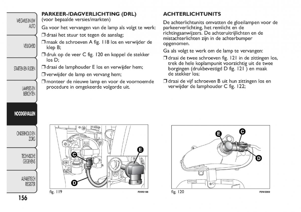 Fiat Panda III 3 handleiding / page 162