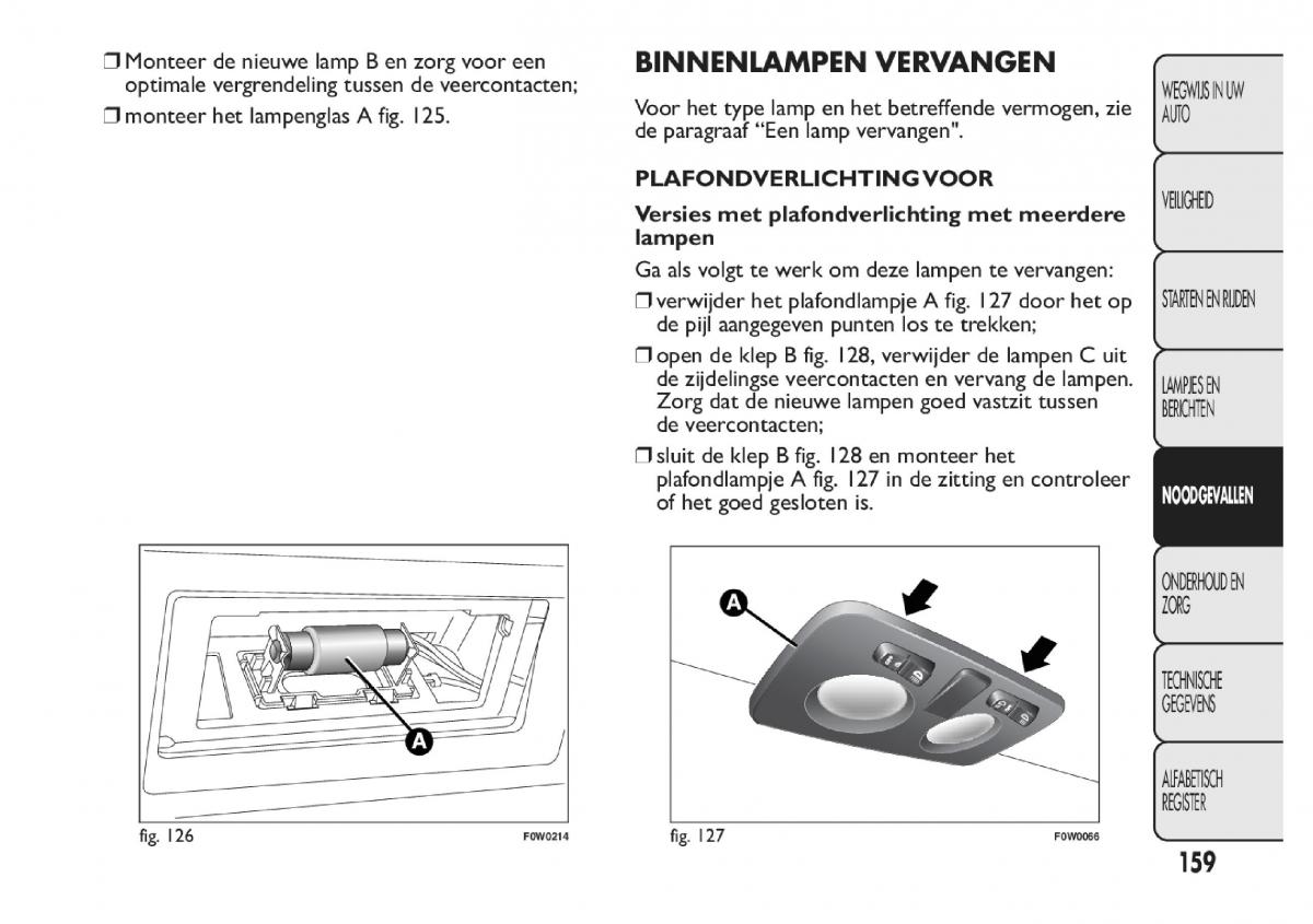 Fiat Panda III 3 handleiding / page 165