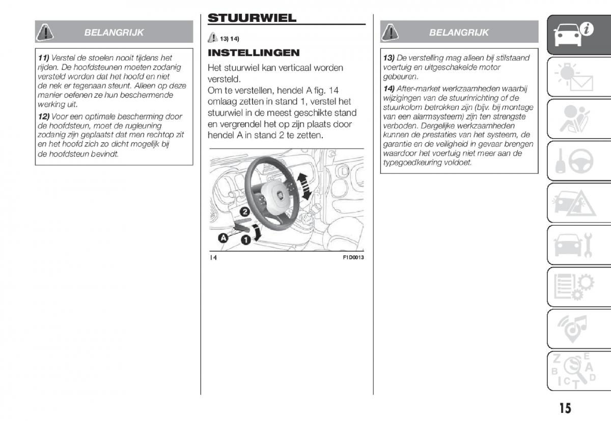 Fiat Panda III 3 handleiding / page 17