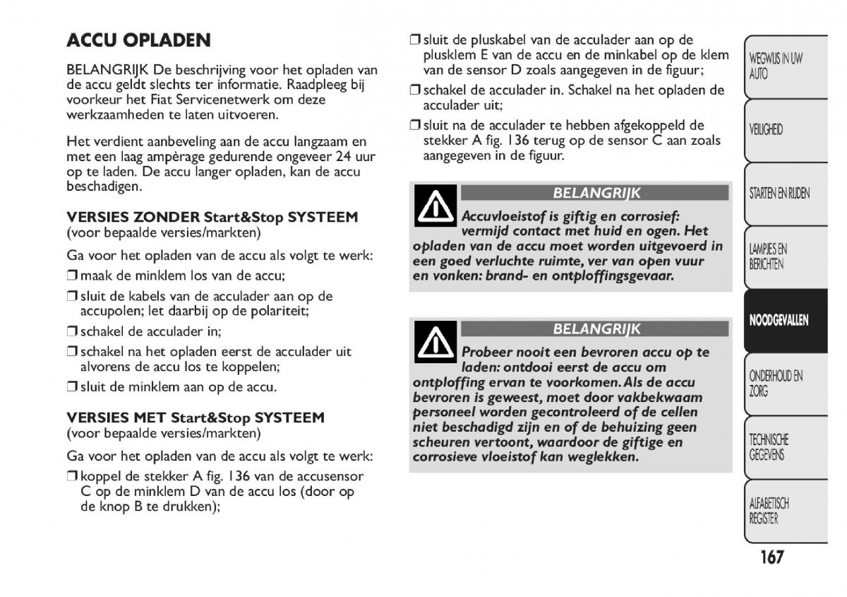 Fiat Panda III 3 handleiding / page 173