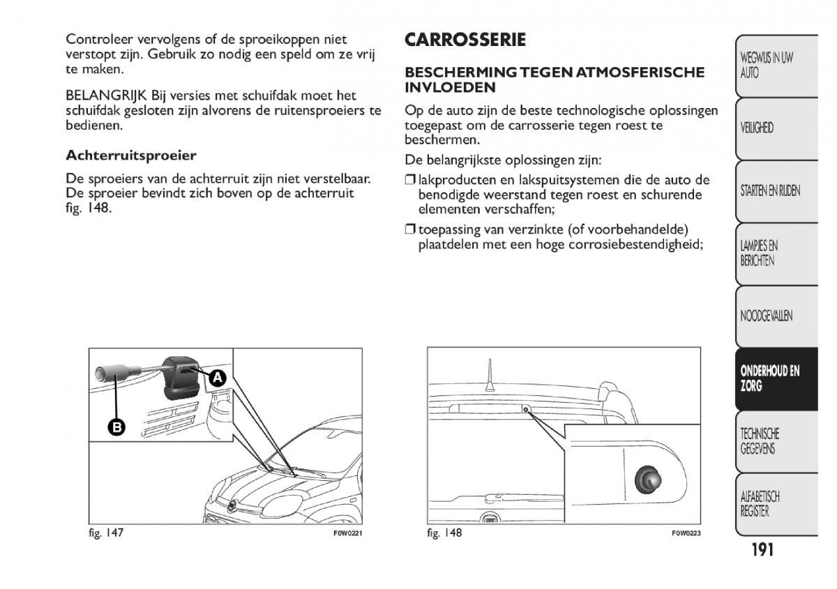 Fiat Panda III 3 handleiding / page 197