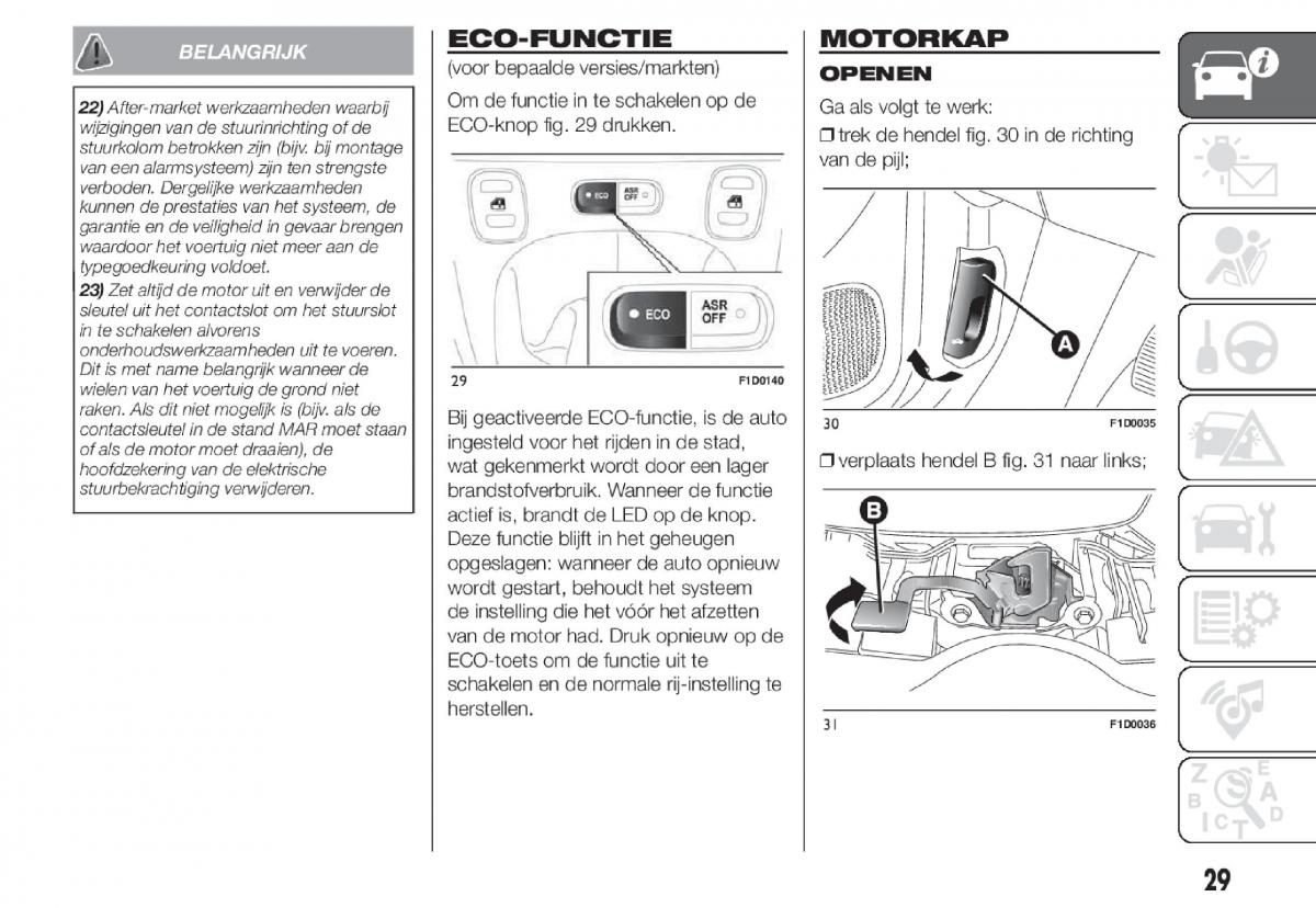 Fiat Panda III 3 handleiding / page 31