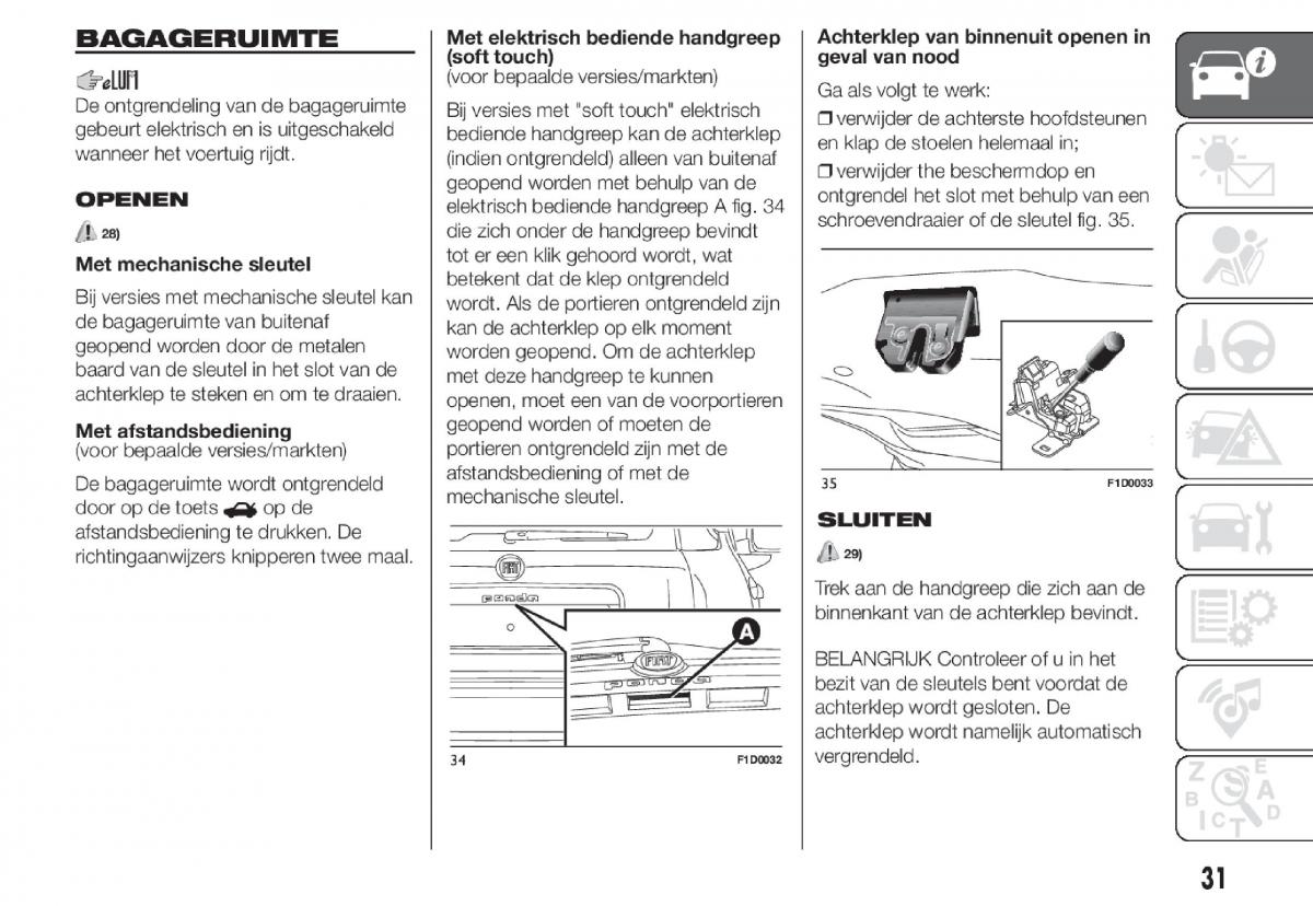 Fiat Panda III 3 handleiding / page 33