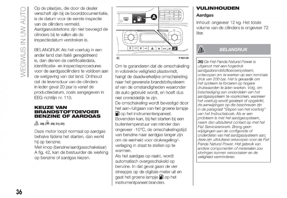 Fiat Panda III 3 handleiding / page 38