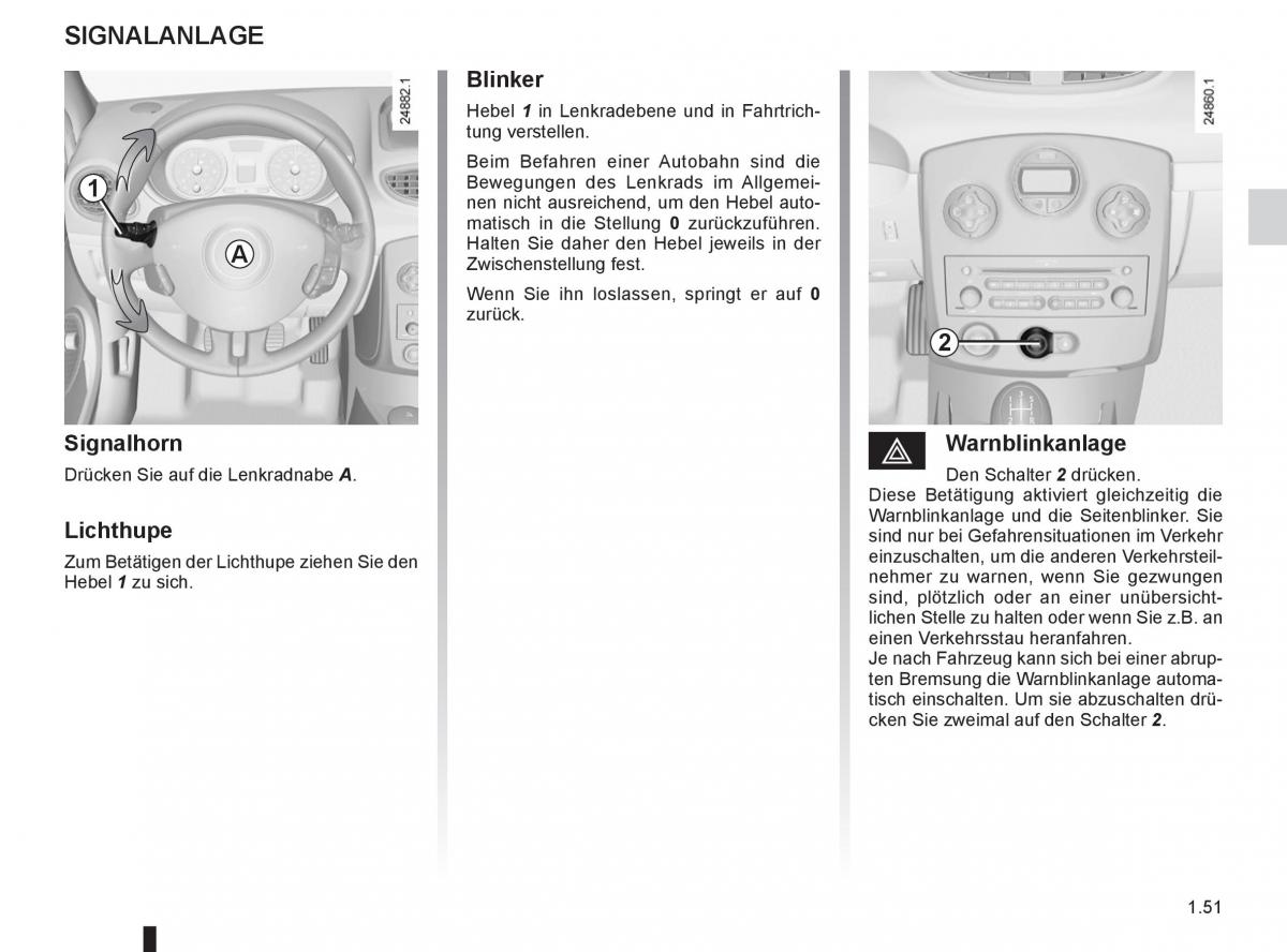 Renault Clio III 3 Handbuch / page 57