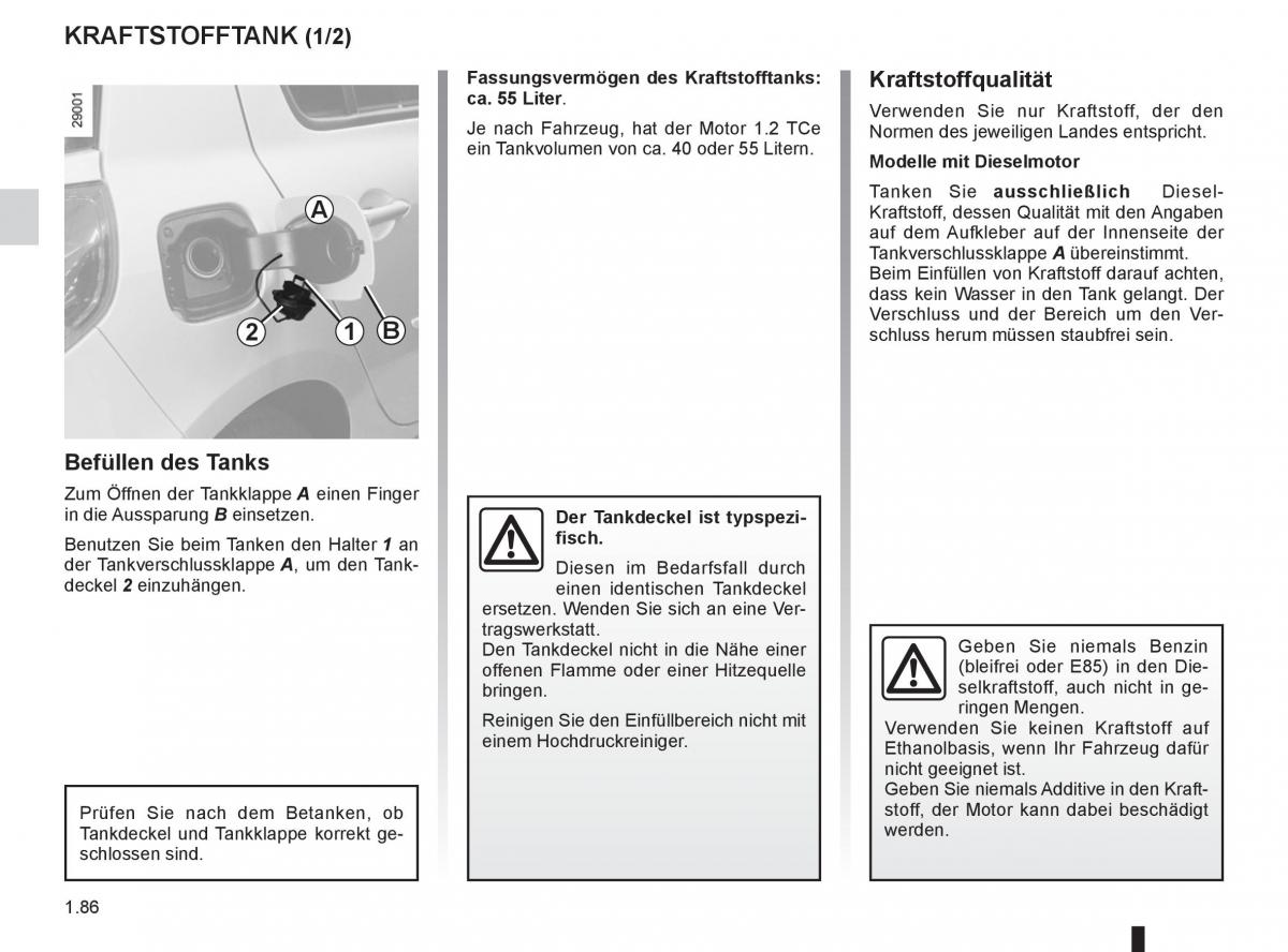 Renault Clio III 3 Handbuch / page 92