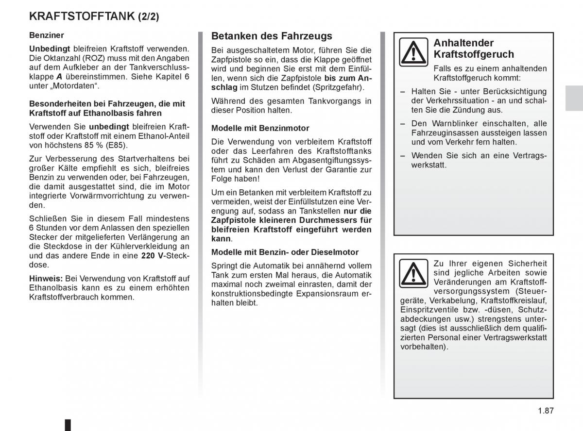 Renault Clio III 3 Handbuch / page 93