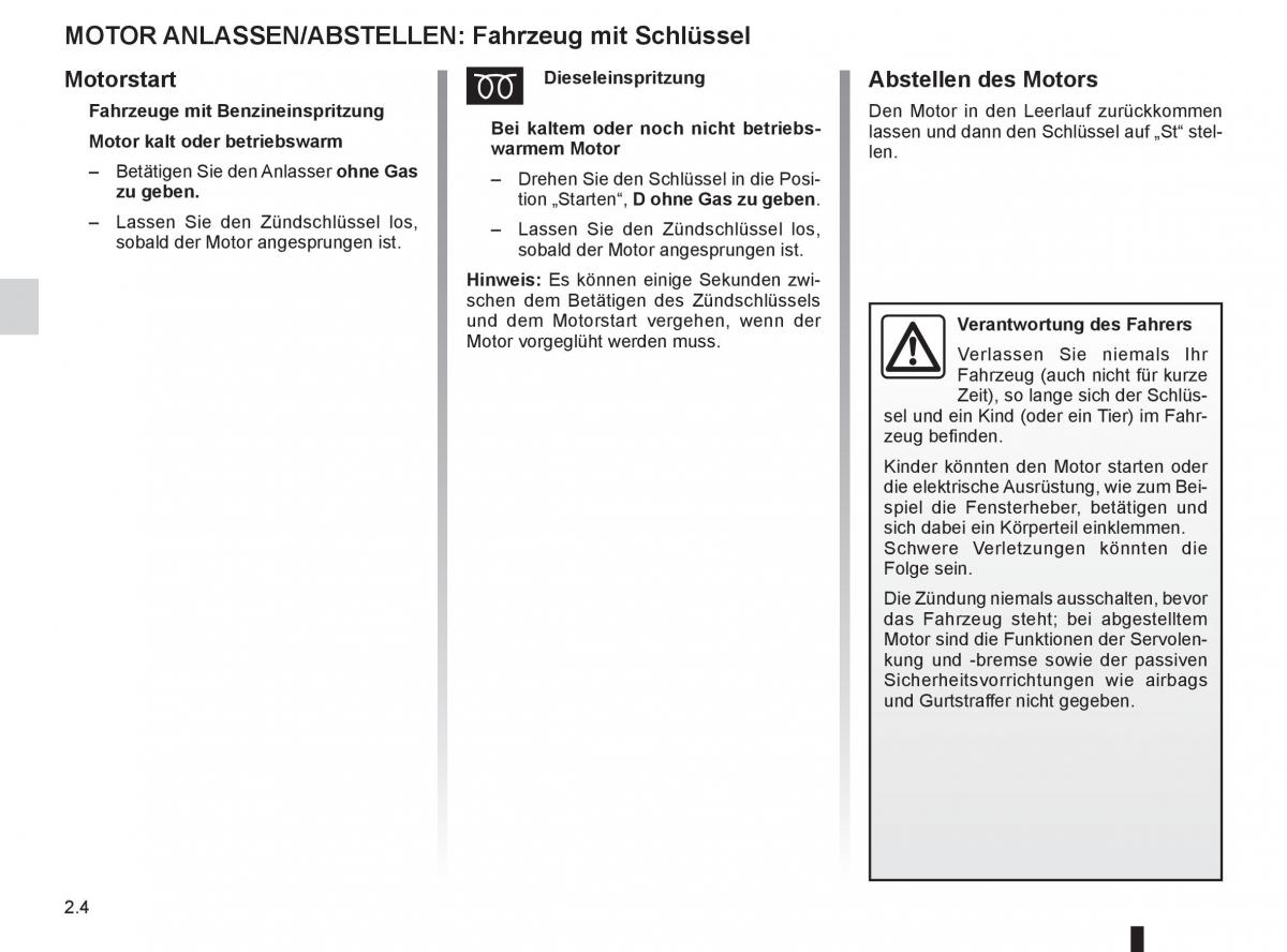 Renault Clio III 3 Handbuch / page 98