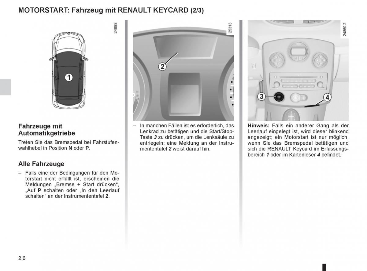 Renault Clio III 3 Handbuch / page 100