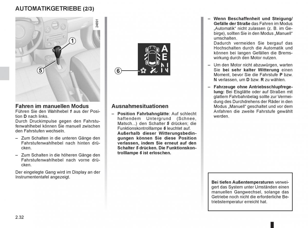 Renault Clio III 3 Handbuch / page 126