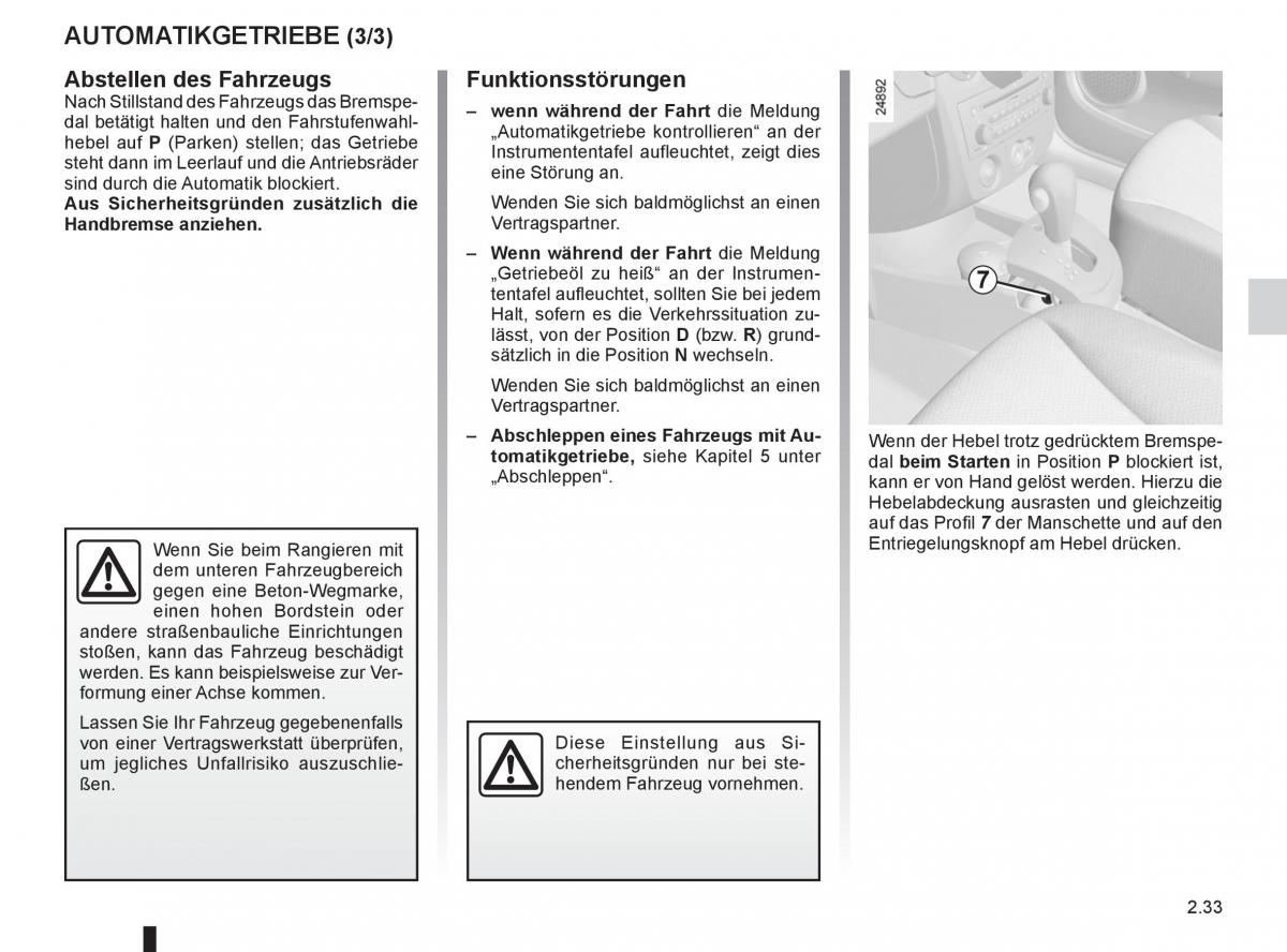 Renault Clio III 3 Handbuch / page 127