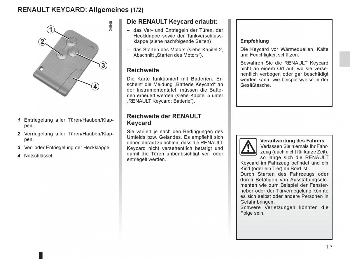 Renault Clio III 3 Handbuch / page 13