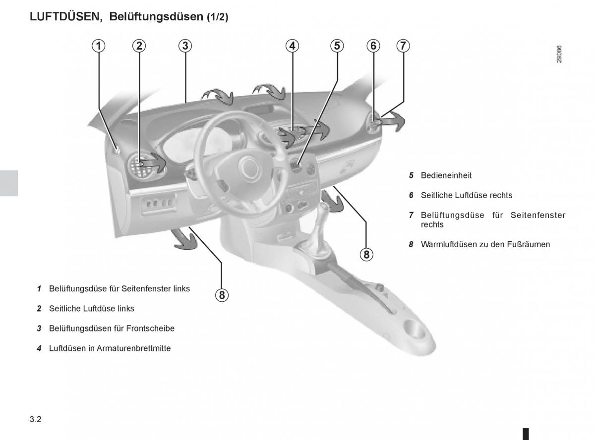 Renault Clio III 3 Handbuch / page 132