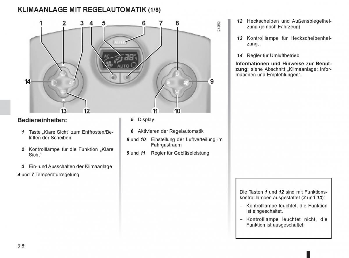 Renault Clio III 3 Handbuch / page 138