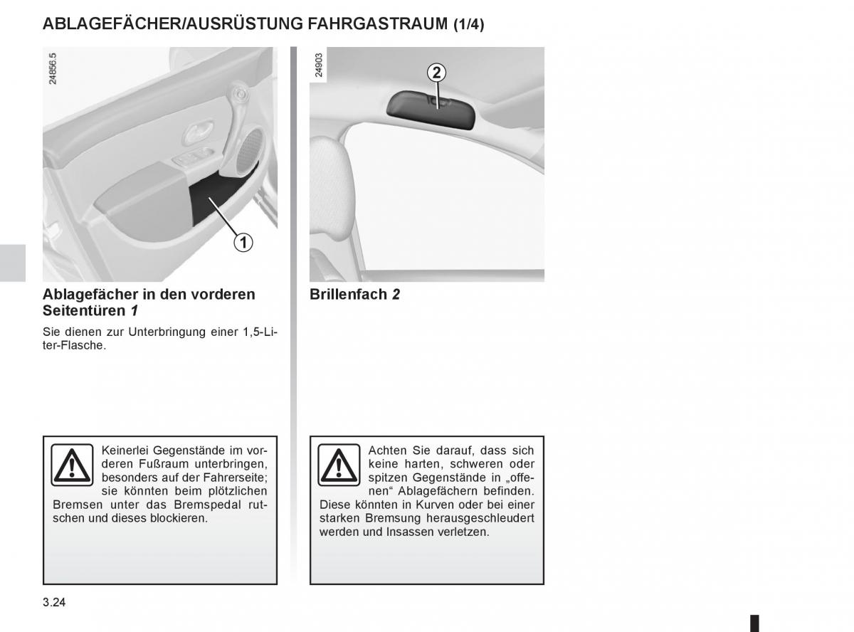 Renault Clio III 3 Handbuch / page 154