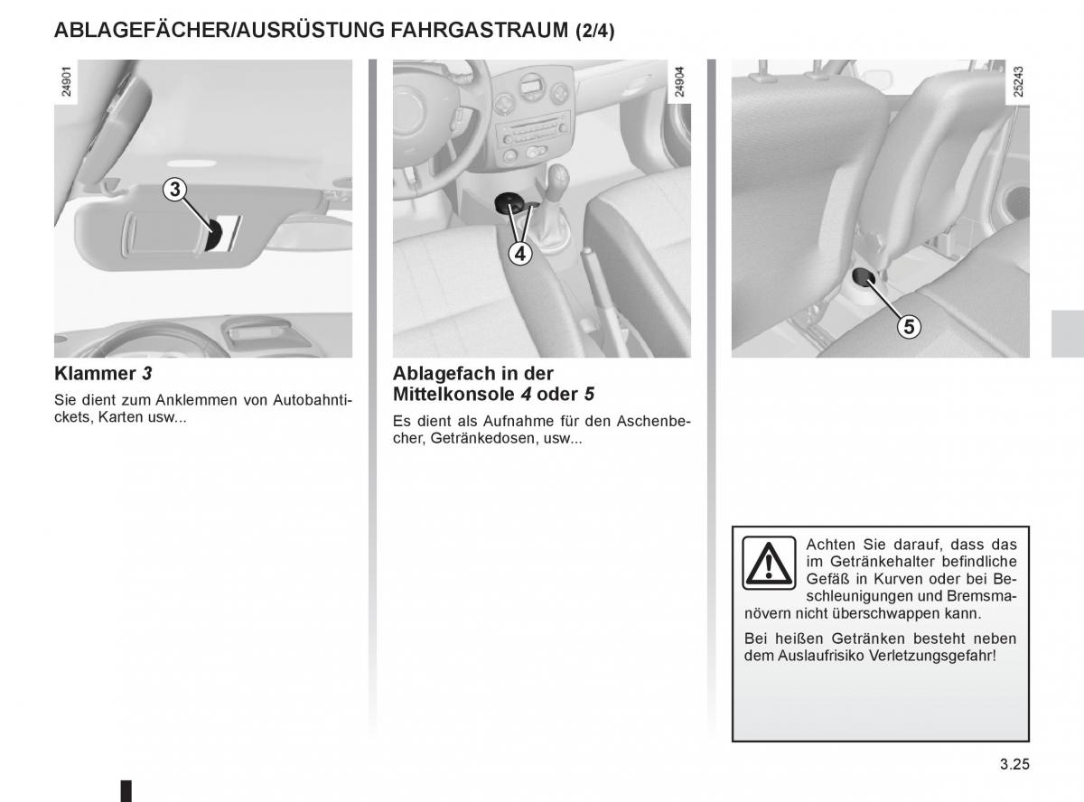 Renault Clio III 3 Handbuch / page 155