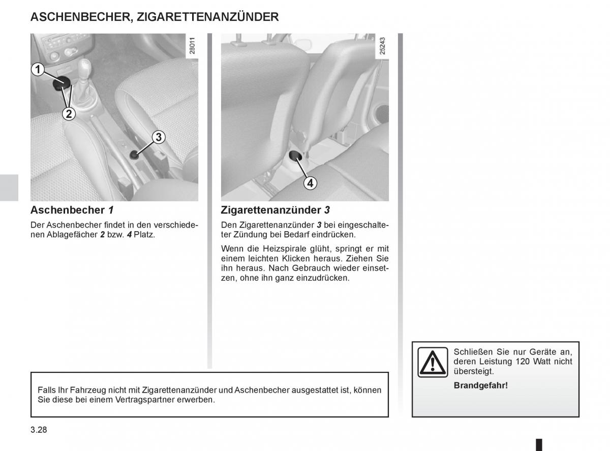 Renault Clio III 3 Handbuch / page 158