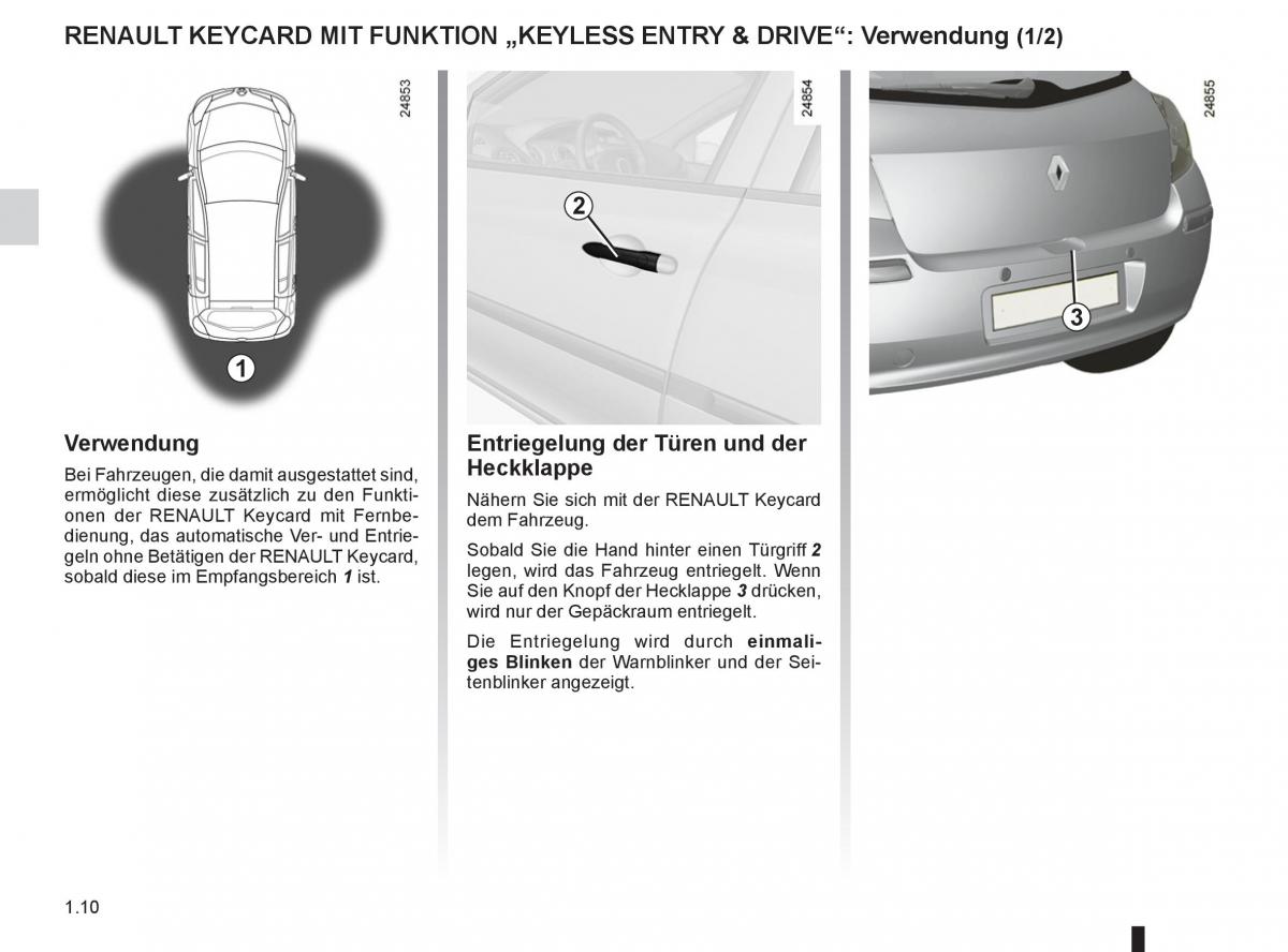 Renault Clio III 3 Handbuch / page 16